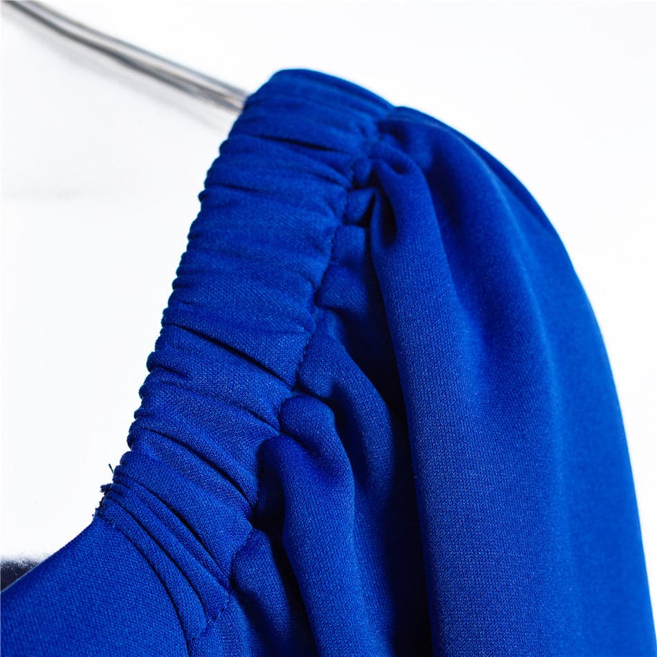 Puff Sleeve Sweetheart Ruched Bodycon Dress