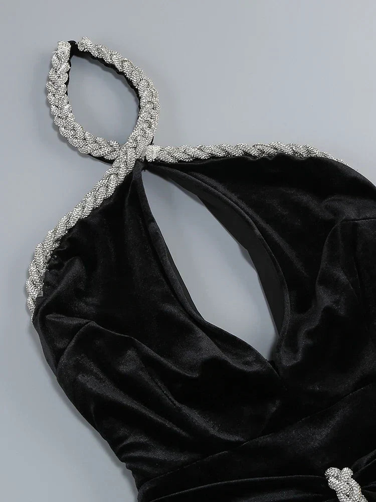 Halter-Neck Maxi Dress