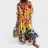 Halter Neck Ruffle Sleeveless Maxi Dress 3