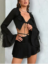 Kata Two Stylish Piece Set Black / L