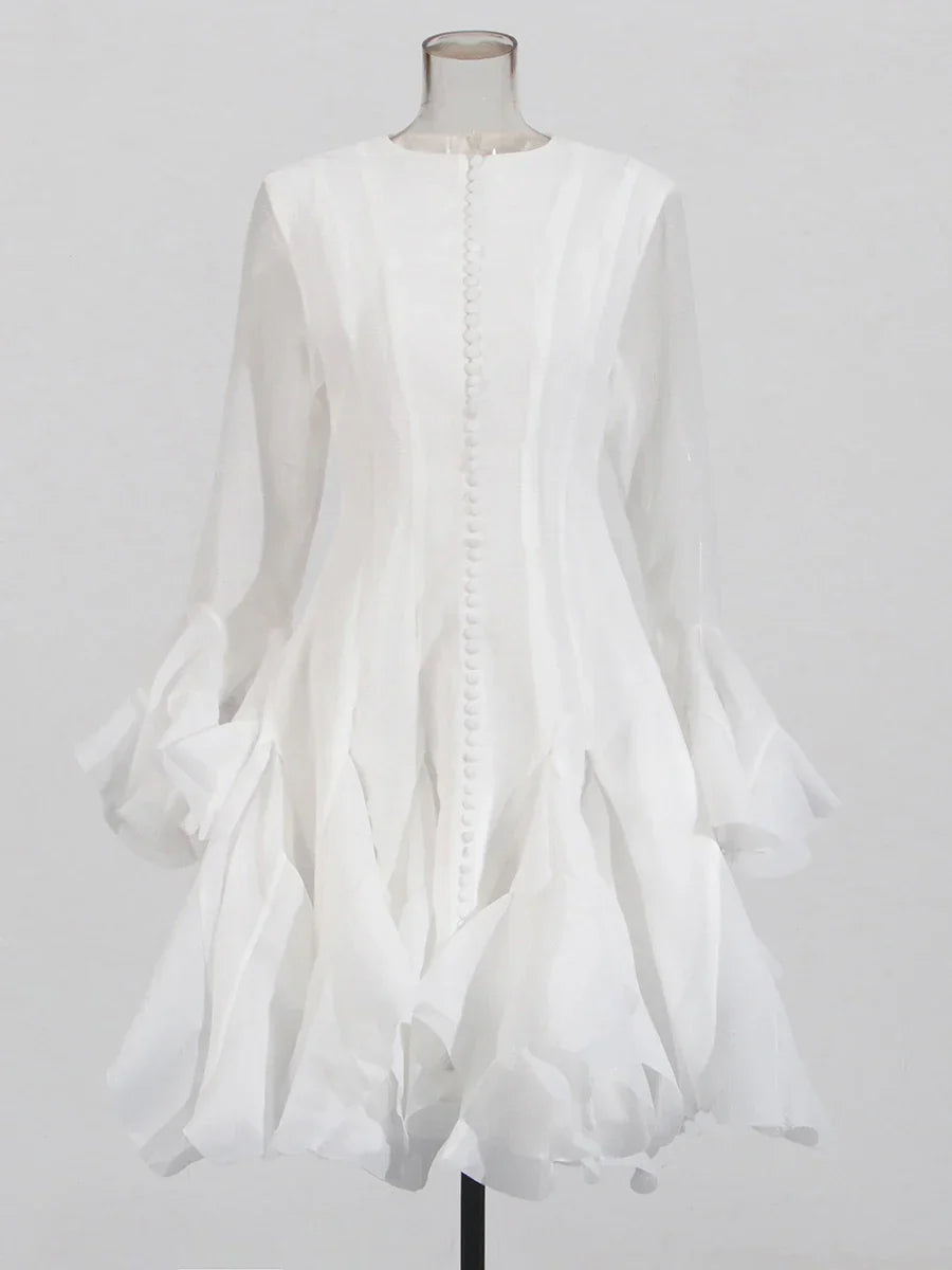 CARTER MIDI DRESS White