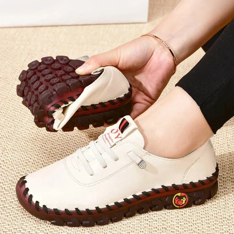 Hand Stitched Lace Up Moccasin Loafers 2