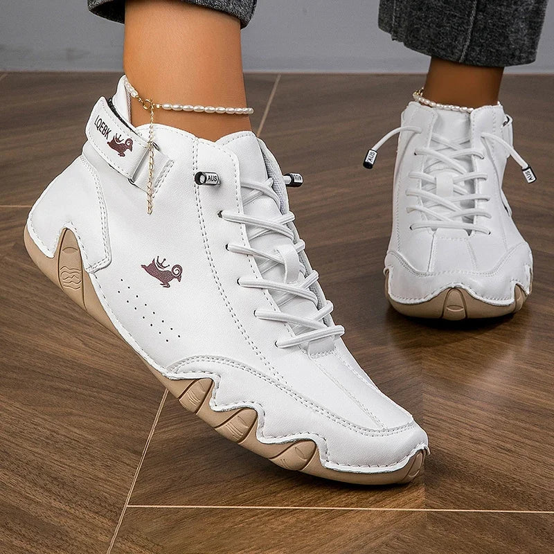 Suede Look Lace Up Low Top Sneakers 5