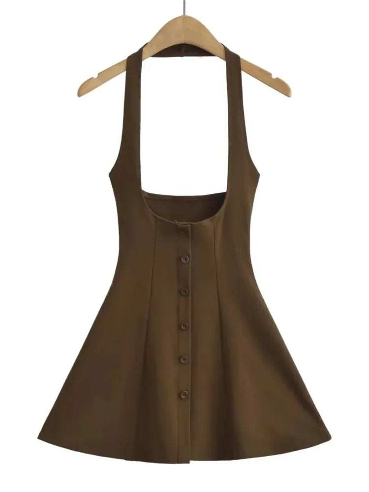 TITA MINI DRESS Coffee