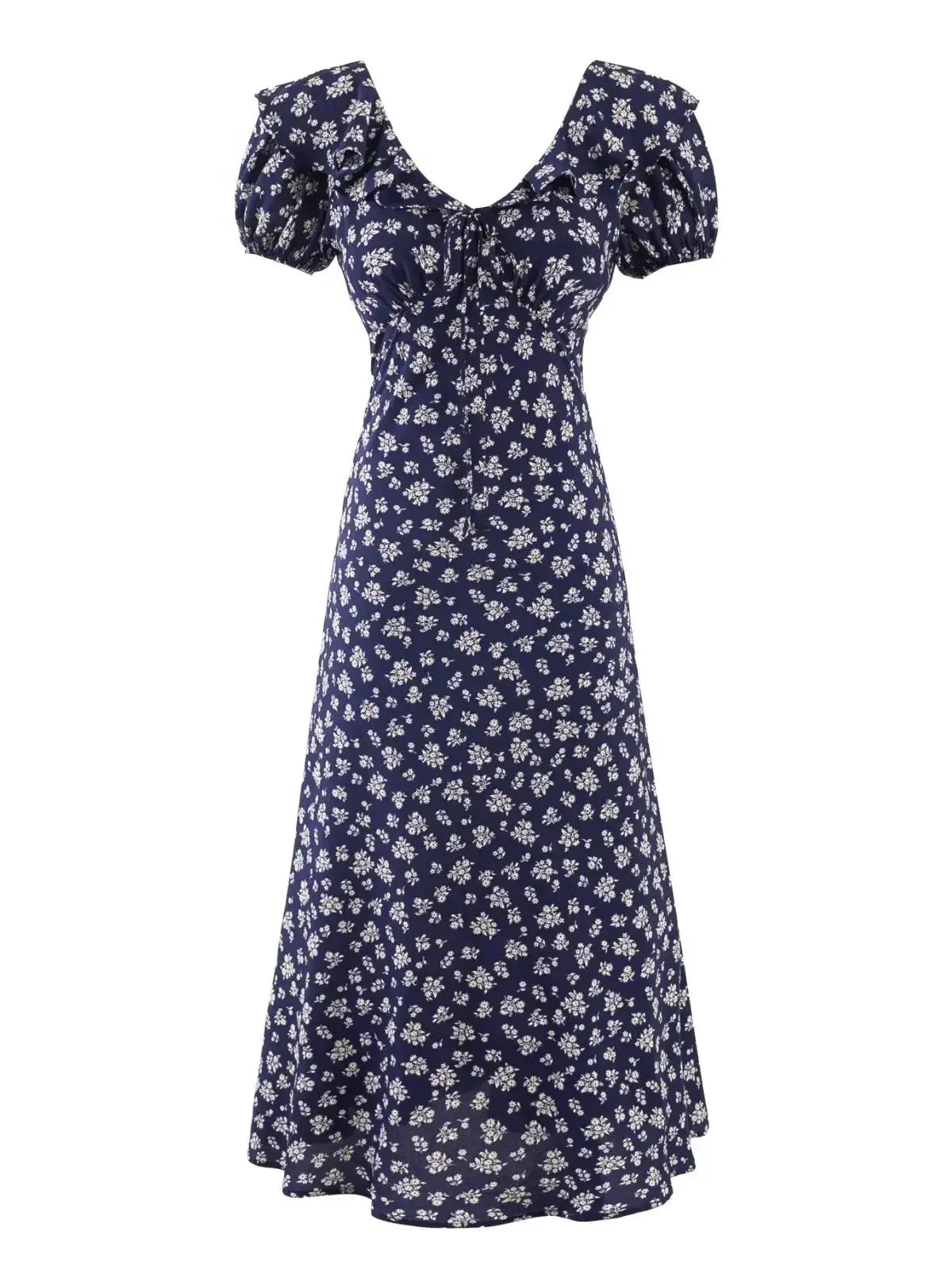 LUCIA MIDI DRESS Navy