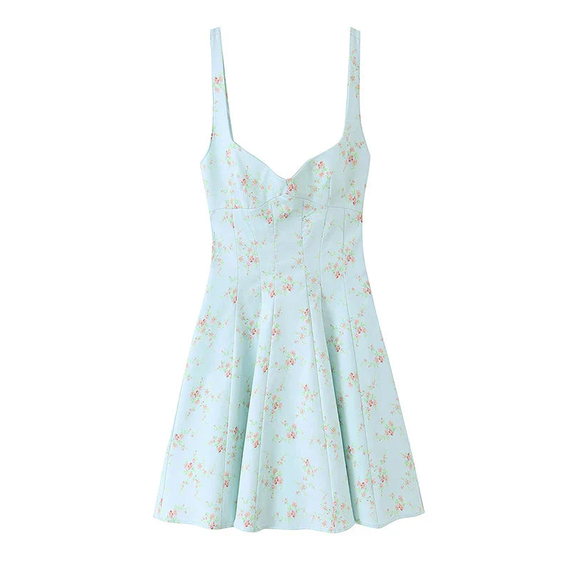 AMITU FLORAL MINI DRESS