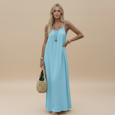 Spaghetti Strap Loose Fit Maxi Dress 13