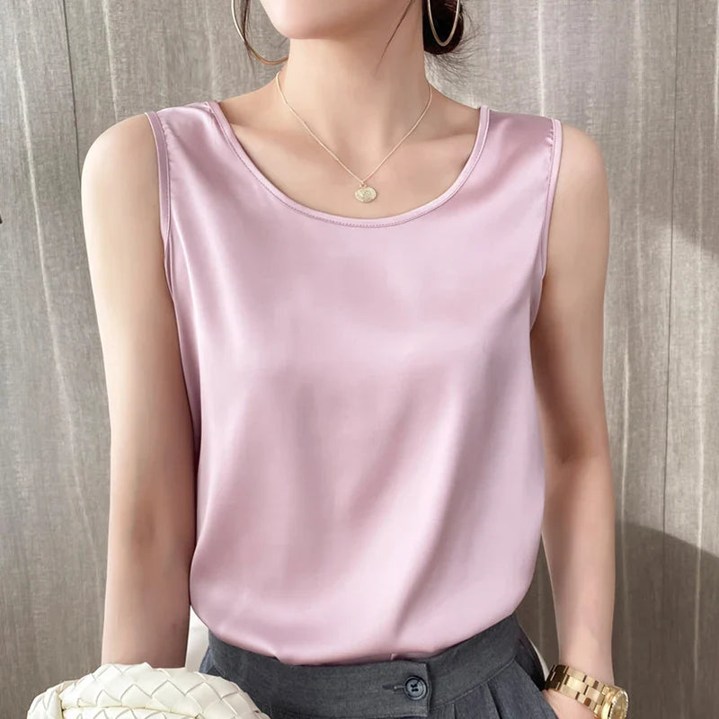 HighEnd Silk Suspender Vest for Women