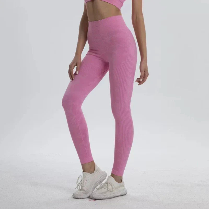 Camouflage High Waist Seamless Scrunch Butt Gym Leggings 8
