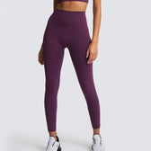 Sport Seamless High Waist Yoga Butt Lift Legging Dark Purple / S