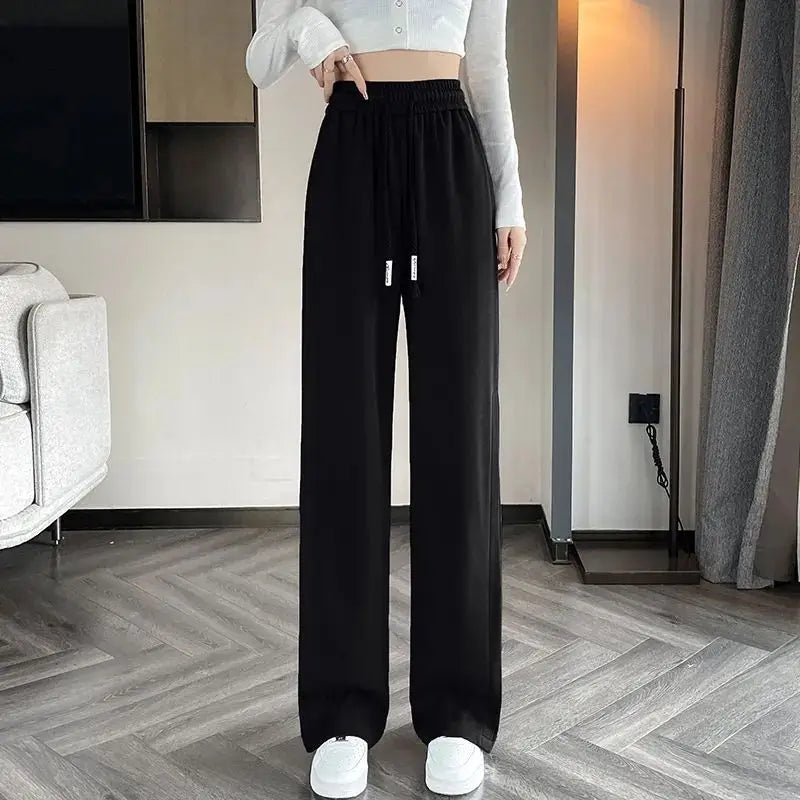Striped Sports High Waist Pants