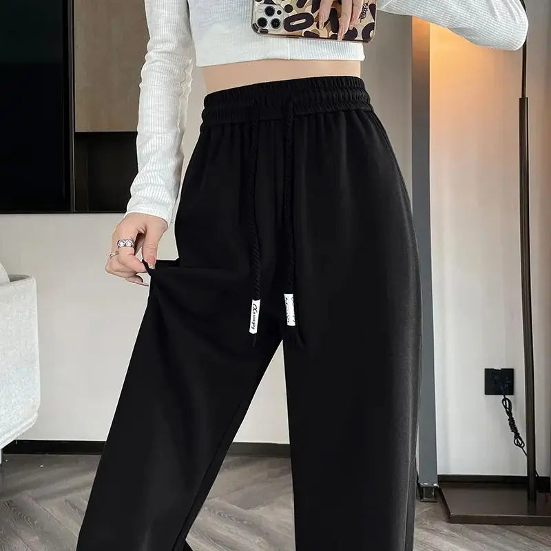 Striped Sports High Waist Pants