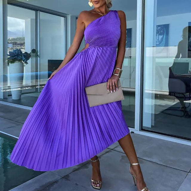 Marta Minimalist Asymmetric Pasodoble Dress Everyday Luxe Edit
