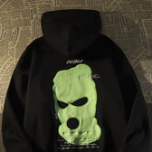 Spring Funny Head Hoodie black 1 / M