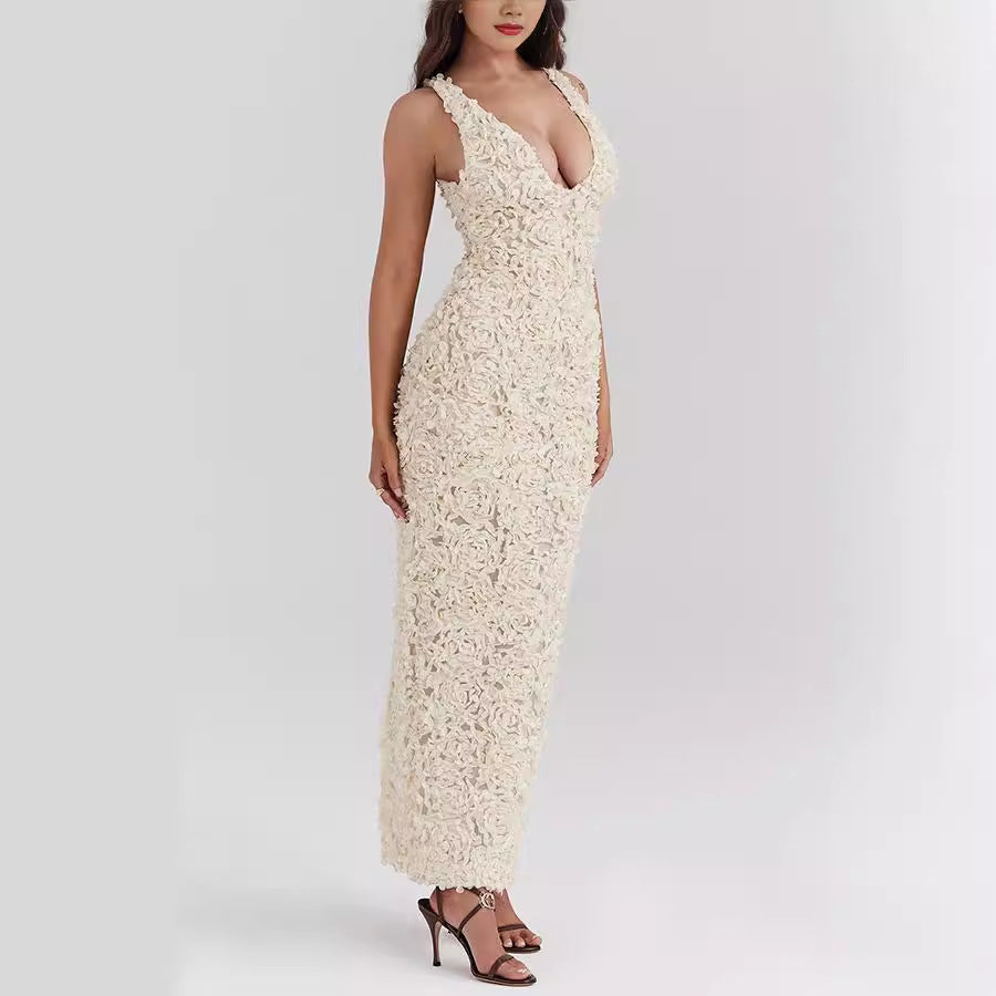 Strap Split Dress Casual Loose Vacation Dress