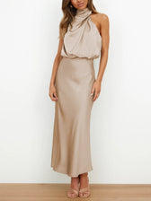 Sleeveless Off Shoulder Bodycon Elegant Maxi Dresses Wedding 7