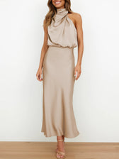 Sleeveless Off Shoulder Bodycon Elegant Maxi Dresses Wedding 3
