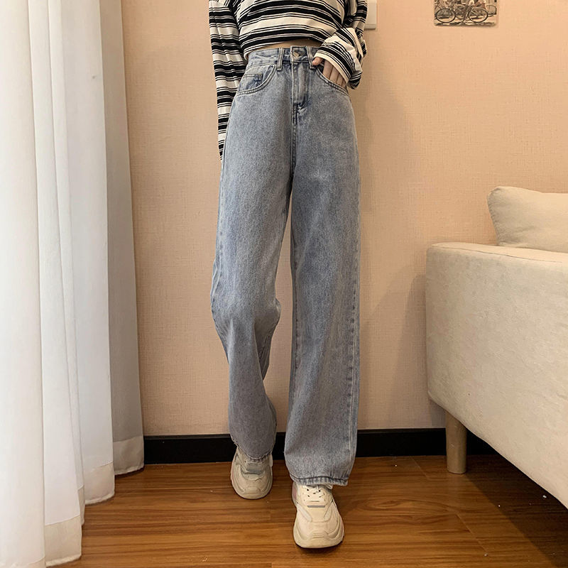 High-Waist Wide-Leg Denim Jeans