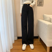 High-Waist Wide-Leg Denim Jeans