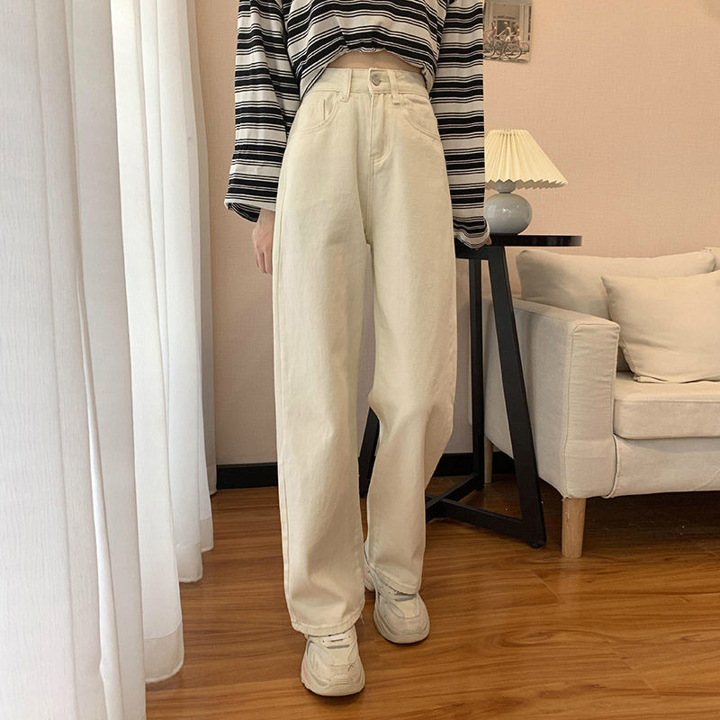 High-Waist Wide-Leg Denim Jeans