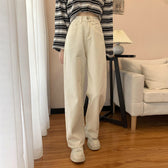 High-Waist Wide-Leg Denim Jeans