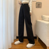 High-Waist Wide-Leg Denim Jeans