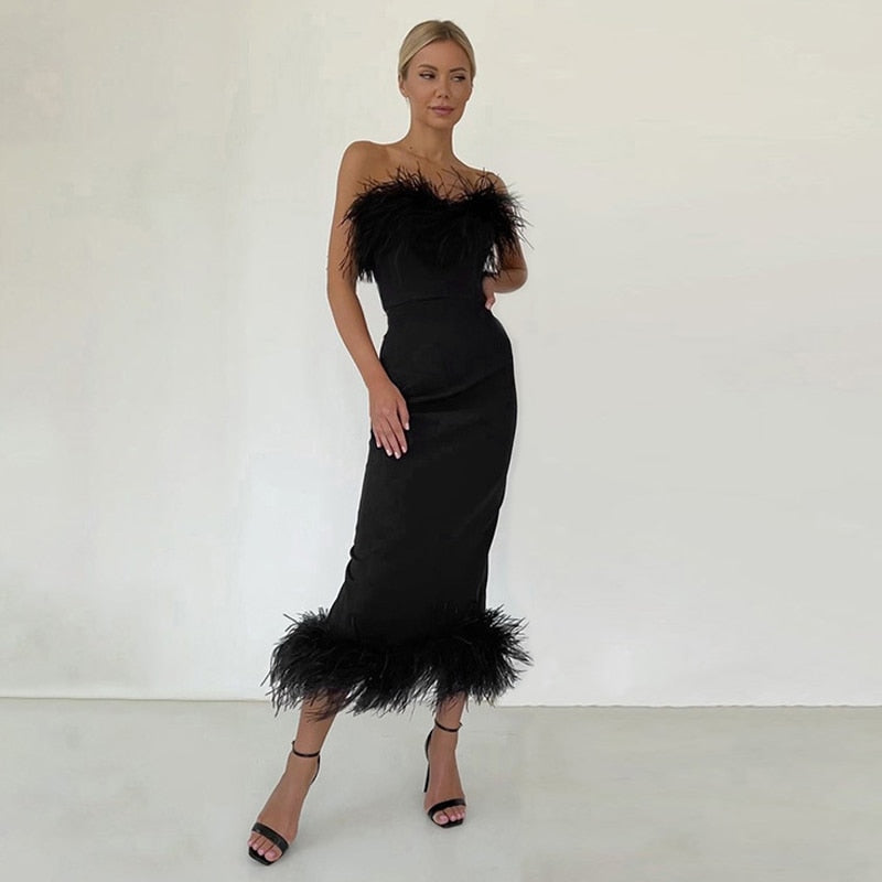 Corset Bodycon Midi Dress