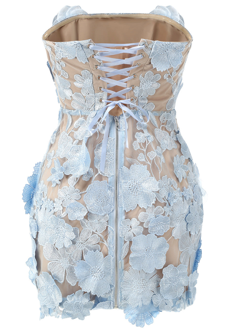 LUNA FLOWER MINI DRESS