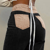 Patchwork Denim Jeans