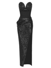 Sukie Strapless Sequin Maxi Dress 6