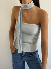 Summer Clothes For Womans Vest Hipster Concise Skinny Sleeveless Baring Crops Hot Female Casual Street Clothing Tank top