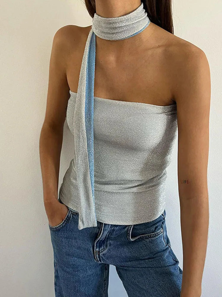 Cropped Sleeveless Crop Tank Top