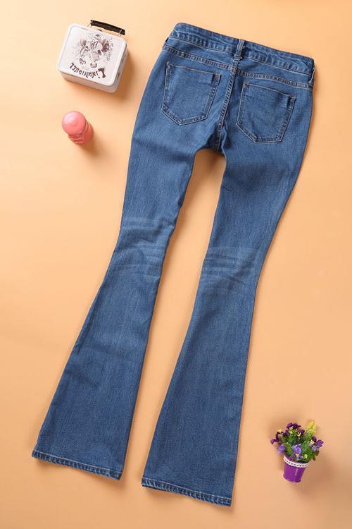 Broken Hole Bell Jeans