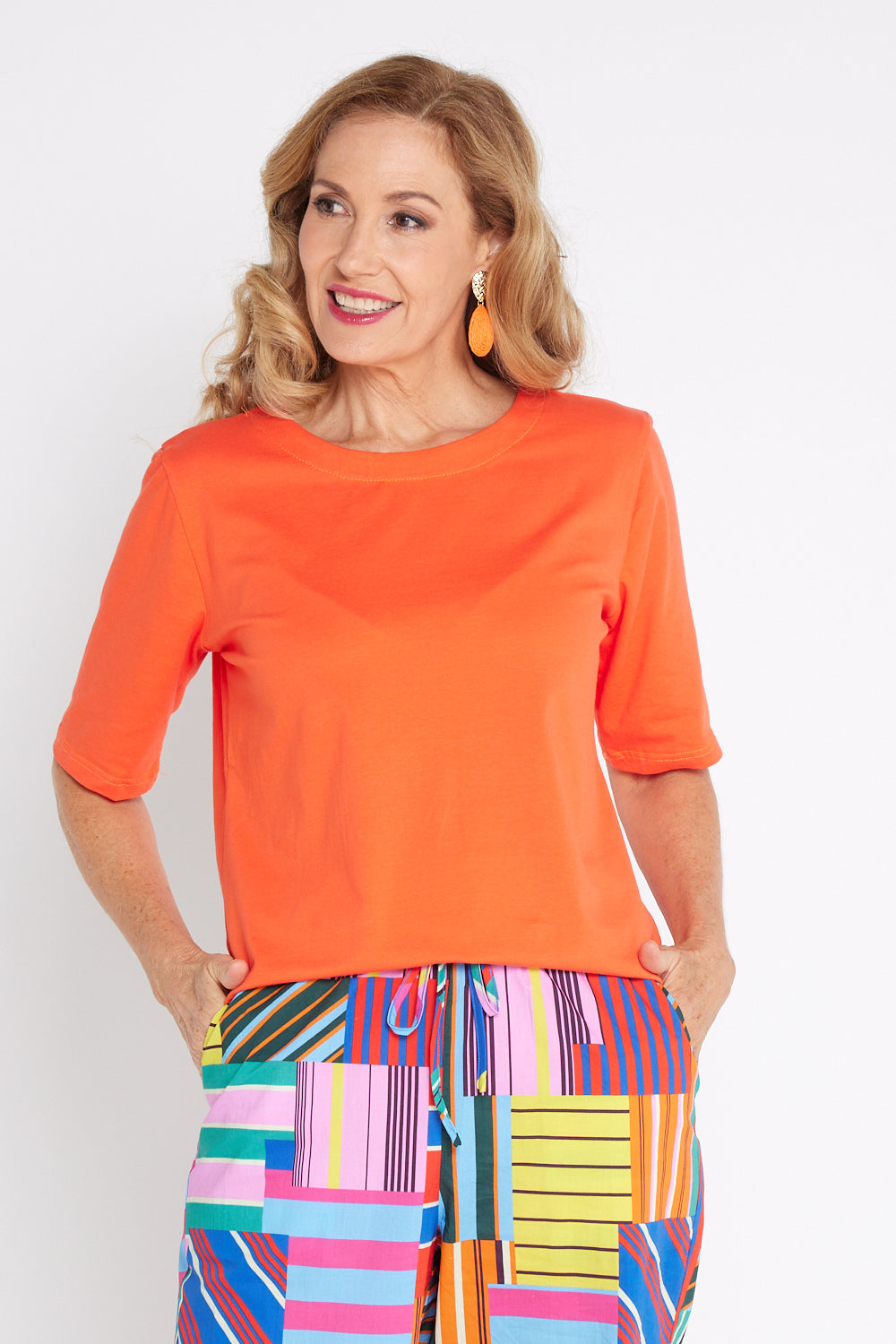 Barina Earrings - Orange