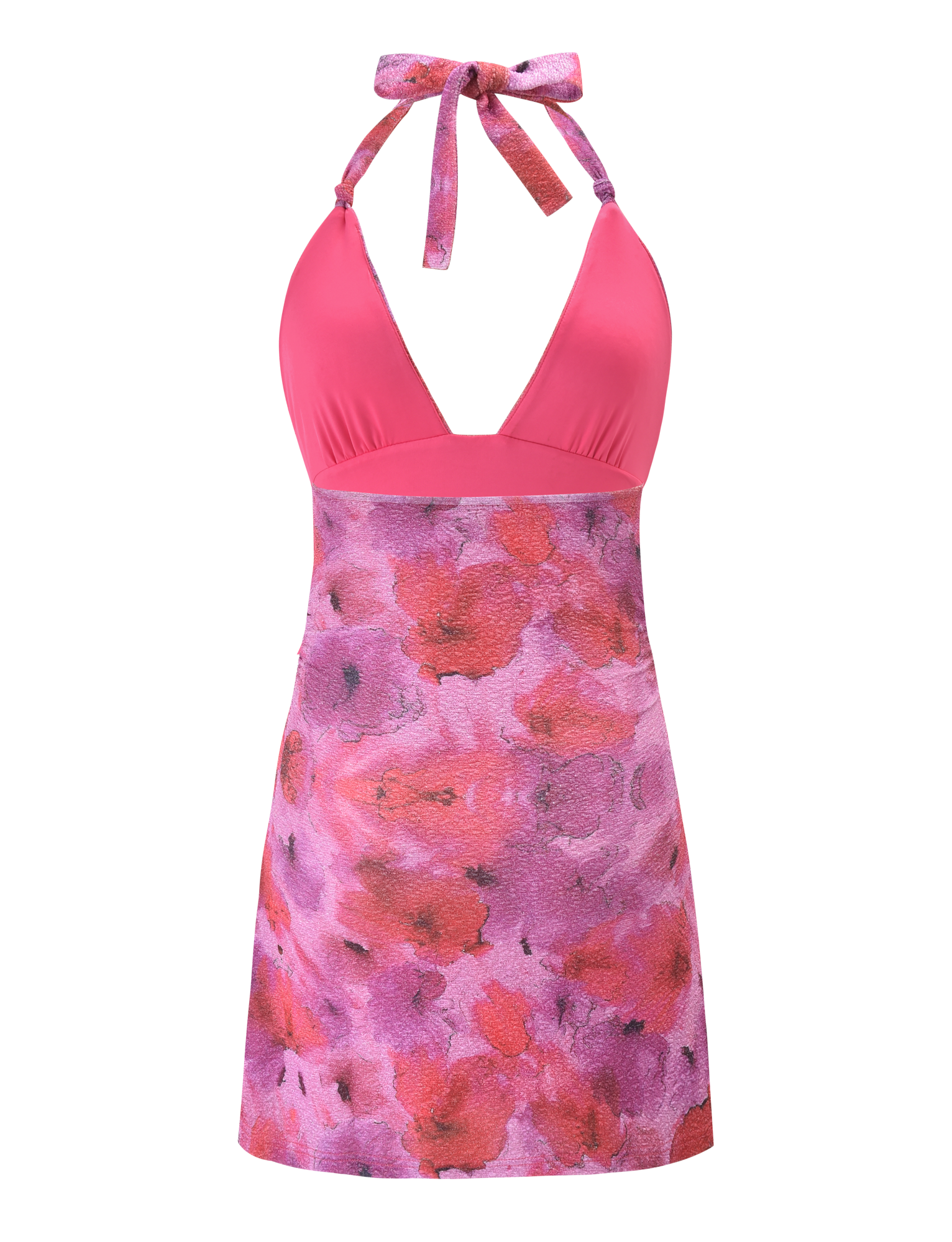 TALYN MINI DRESS - PINK SPARKLE FLORAL