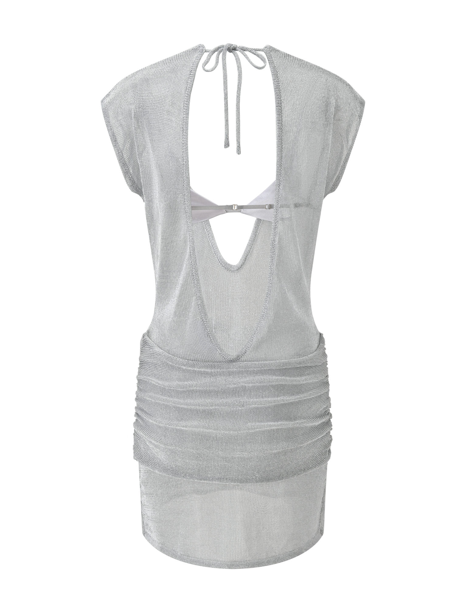 ZOSIA MINI DRESS - SILVER
