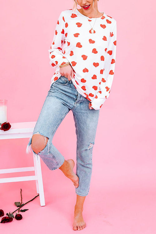 First Love Heart Long Sleeve T Shirt