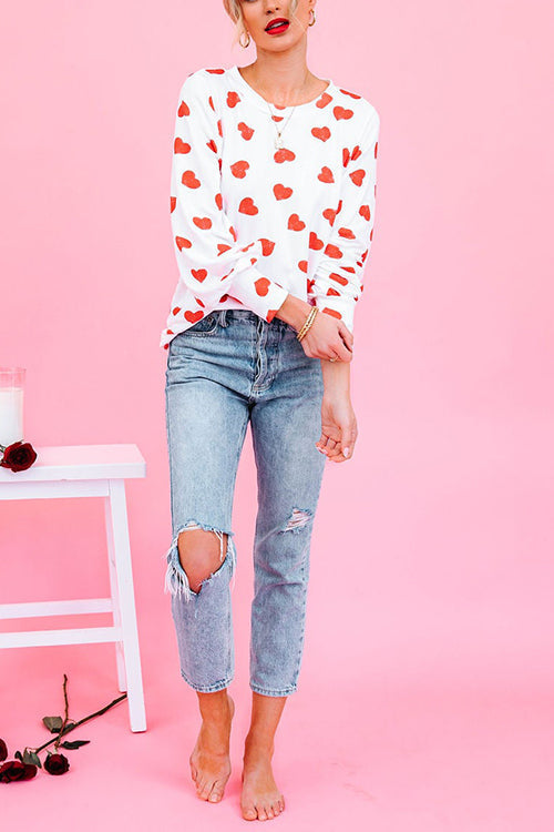 First Love Heart Long Sleeve T Shirt