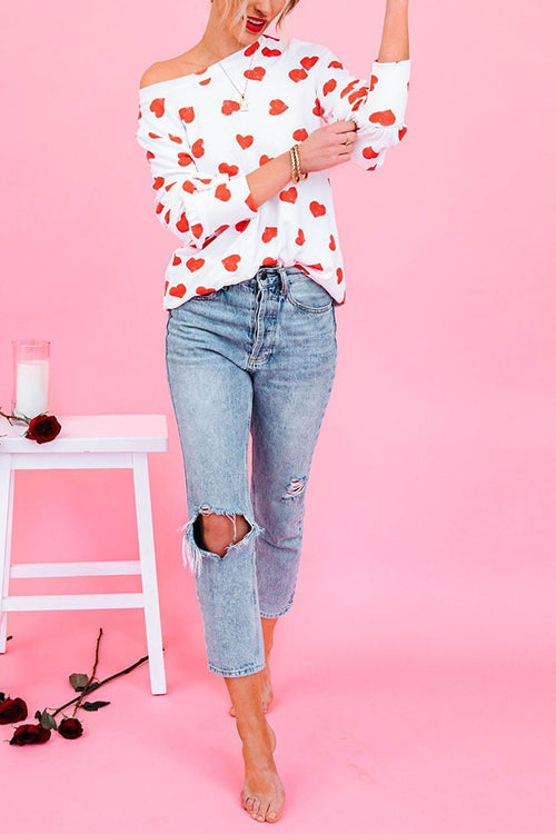 First Love Heart Long Sleeve T Shirt