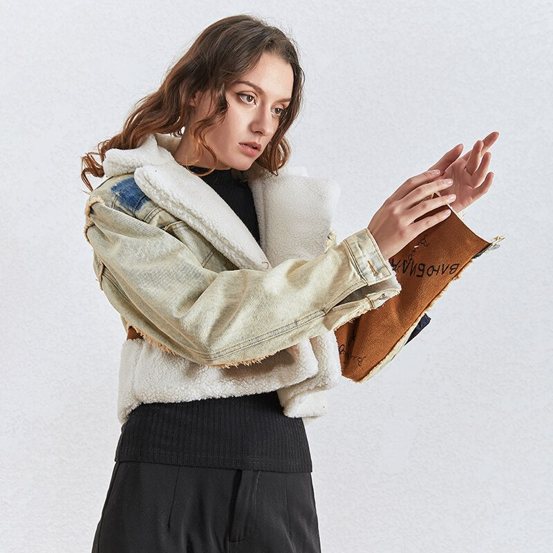 Got Caught Denim Cropped Jacket