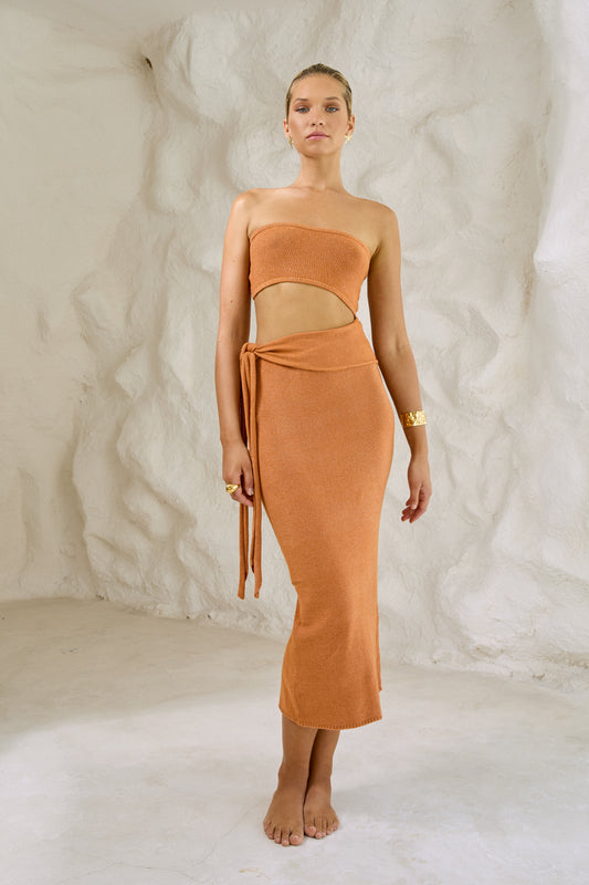Sands Santorini - Knit Tube Top Midi Dress