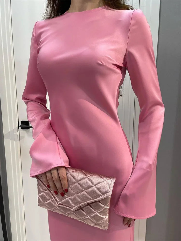 Casual Premium Ladies Autumn Long Sleeve Party Maxi Dress