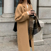 Woolen Notch Collar Overcoat