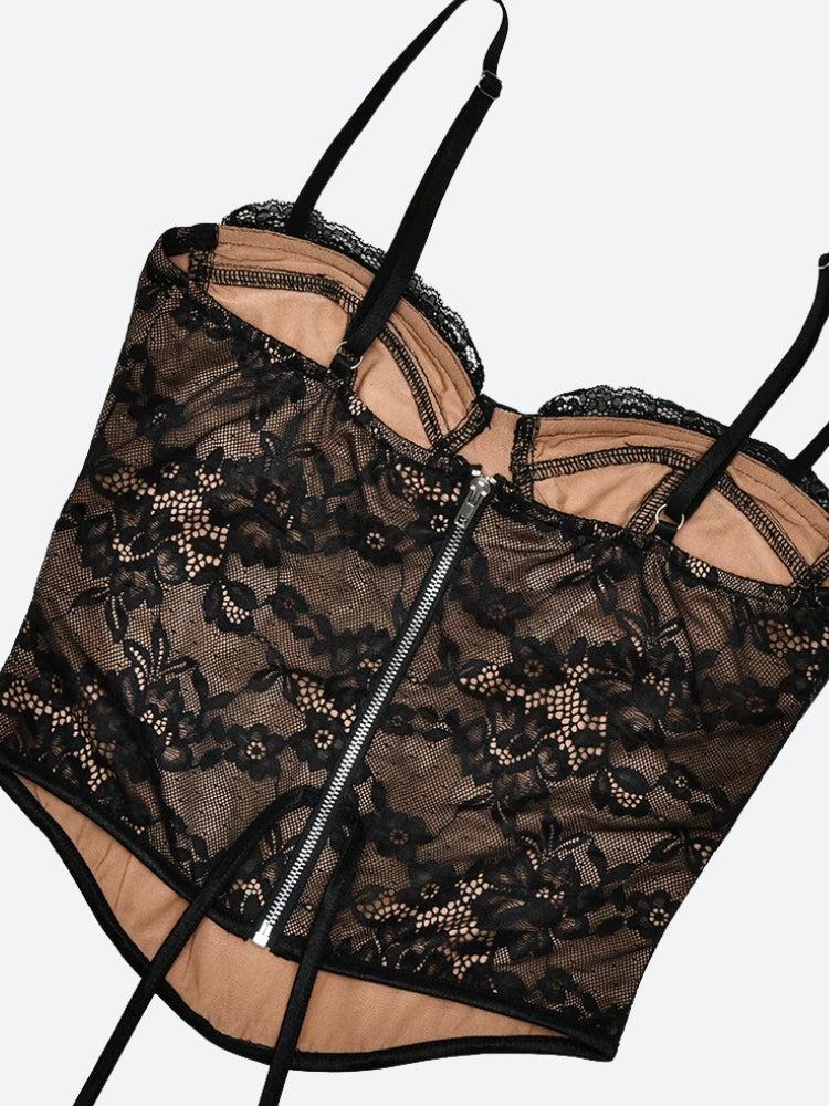 Lace Corset Bolero Two Piece Set