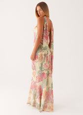 Floral Strapless Mermaid Maxi Dress 6