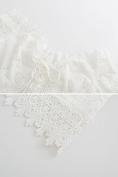 Love Swept White Lace Puff Sleeve Dress - View 6