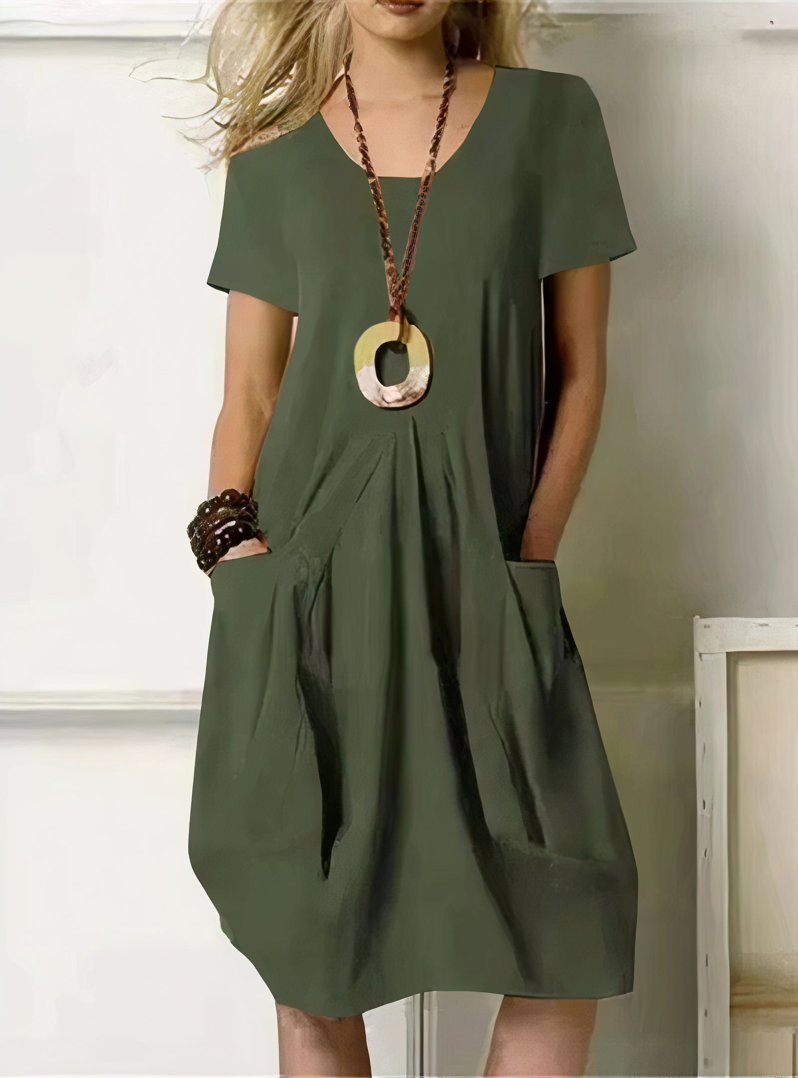 Estela Timeless Knee Length Dress Designer Edit