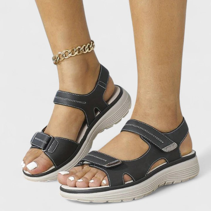 Open Toe Double Strap Ankle Strap Platform Sport Sandals