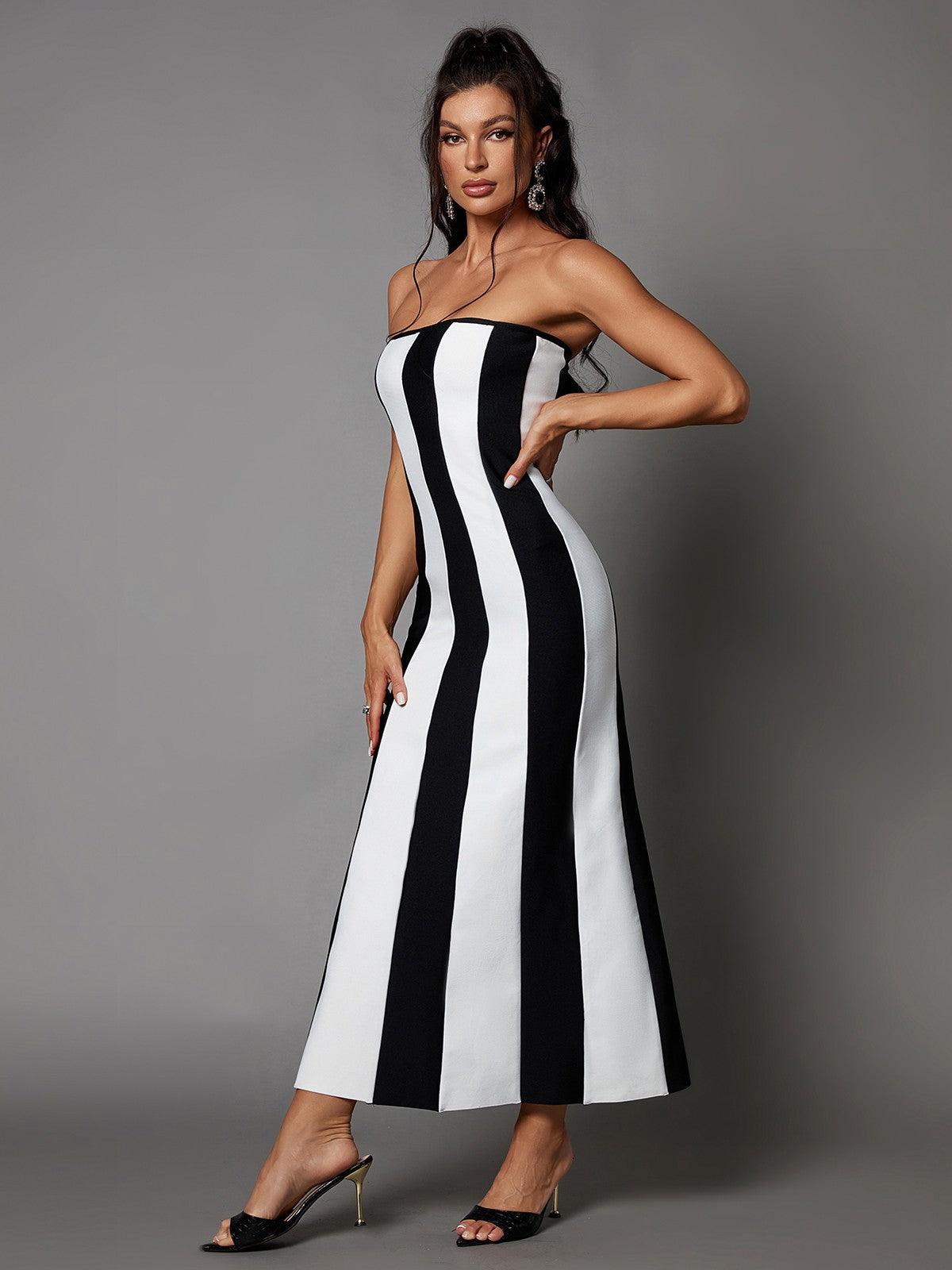 Vashti Strapless Bandage Maxi Dress 4