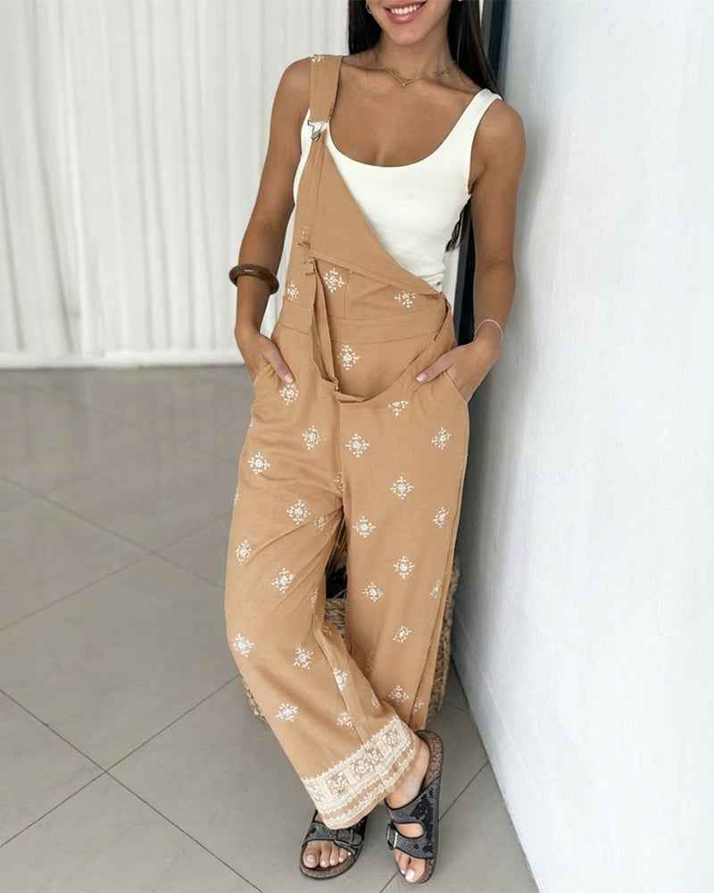 Stylish Vintage Tribal Jumpsuit for Women | Comfortable & Versatile